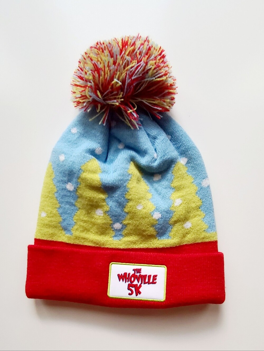 Boco Gear Gazelle Sports The Whoville 5K Pom Pom Beanie Hat One Size Fall Winter